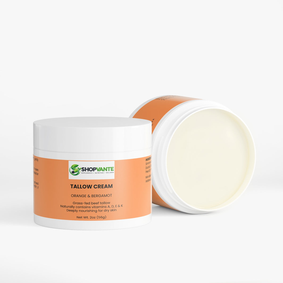 Tallow Cream Orange & Bergamot