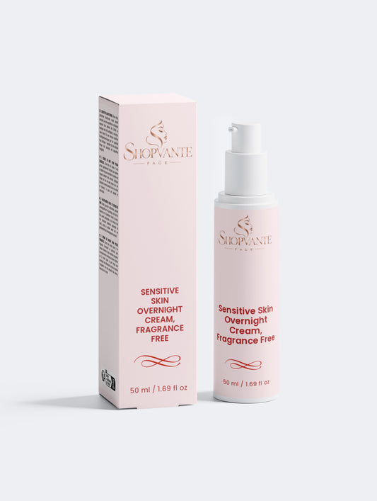 Sensitive Skin Overnight Cream, Fragrance Free