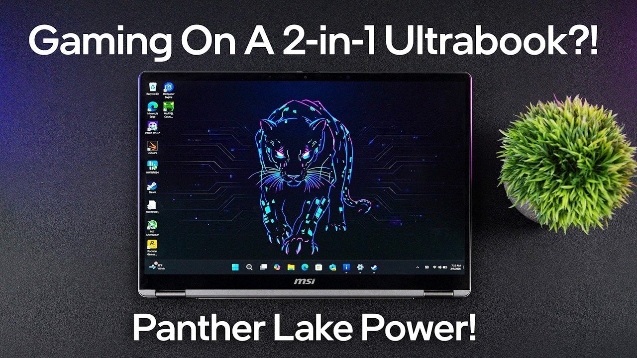 Gaming On a 2-in-1 Intel Panther Lake Ultrabook : Can it Handle Real PC Games? Gaming On a 2-in-1 Intel Panther Lake Ultrabook : Can it Handle Real PC Games?