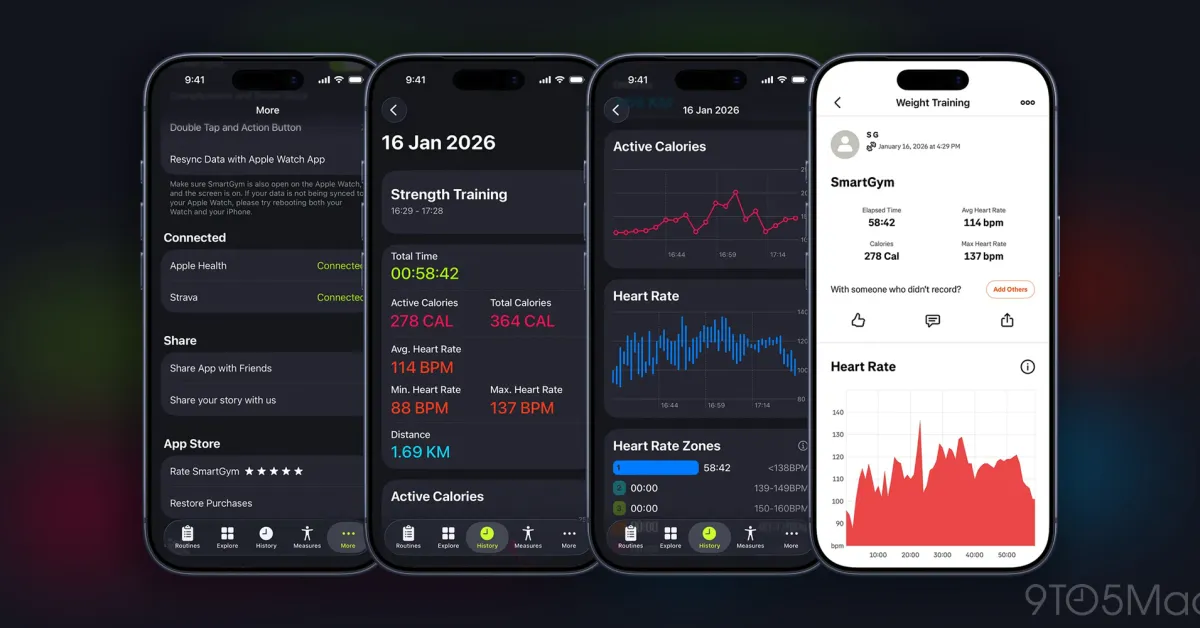SmartGym expands workout tracking to 3rd-party apps, adds Strava sync
