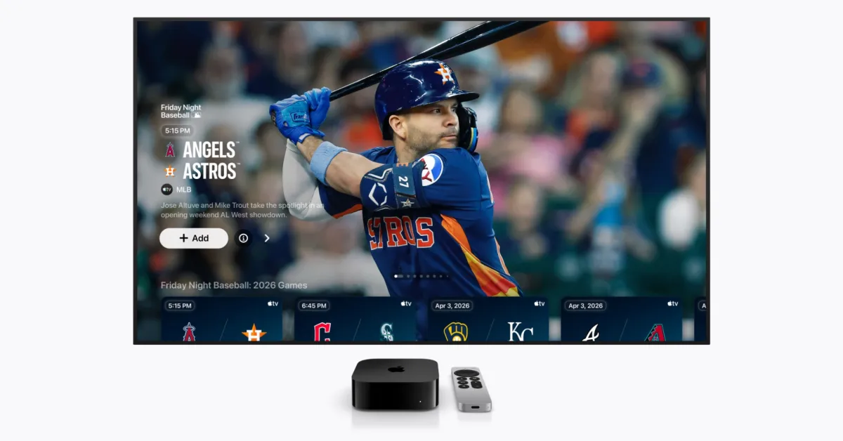 Apple TV unveils August ‘Friday Night Baseball’ schedule Apple TV unveils August ‘Friday Night Baseball’ schedule