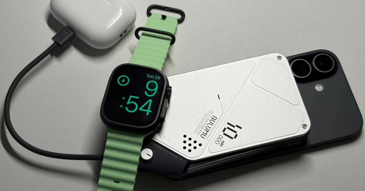 Aulumu M10: 3-in-1 iPhone MagSafe battery also recharges Apple Watch and AirPods