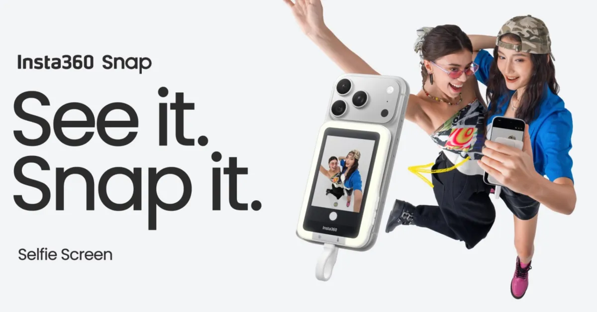 Insta360 jumps on the rear iPhone screen trend with Snap monitor Insta360 jumps on the rear iPhone screen trend with Snap monitor