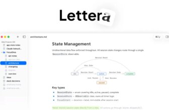 Bear app developers announce Lettera, a beautiful Markdown editor for Mac
