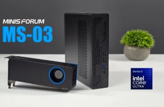 Minisforum MS03 Hands-on with Intel Core Ultra 9 386H CPU