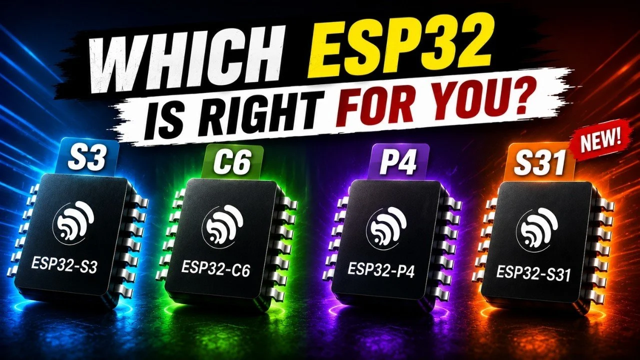 ESP32 Lineup Compared: S3 Handles AI While C6 Tackles Matter