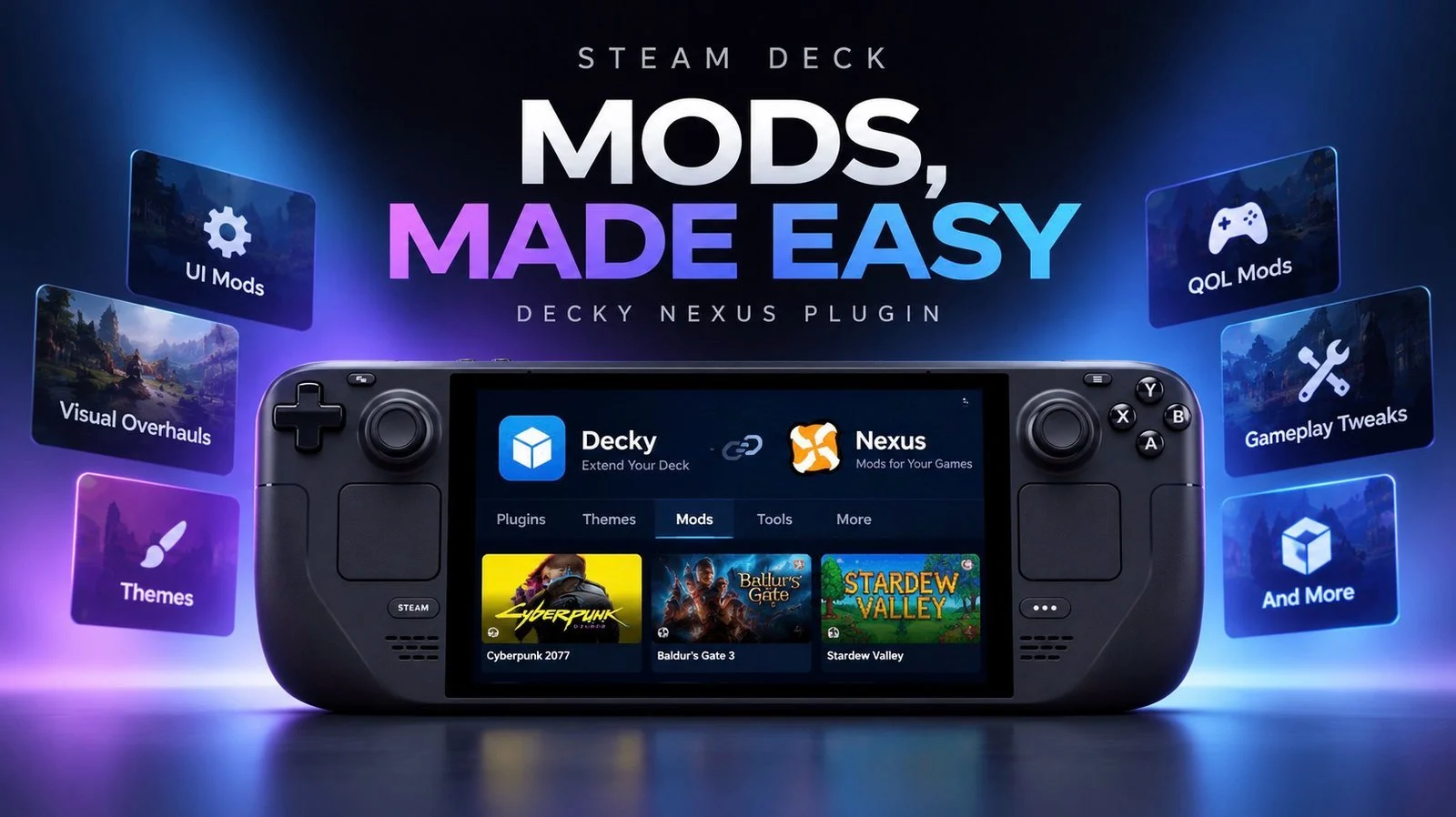 Decky Nexus Plugin Brings Nexus Mods Store to Steam Deck