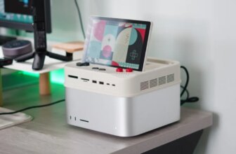 This unique retro dock adds a flip-up display, Thunderbolt 5, & 8TB storage to your Mac [Video]