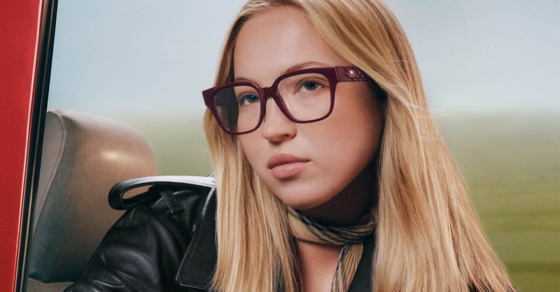 Lila Moss Hits the Road with Burberry Eyewear Fall 2026 Lila Moss Hits the Road with Burberry Eyewear Fall 2026