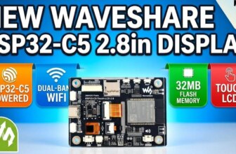 WaveShare ESP32-C5 Offers 32MB Flash and Sensors For $20